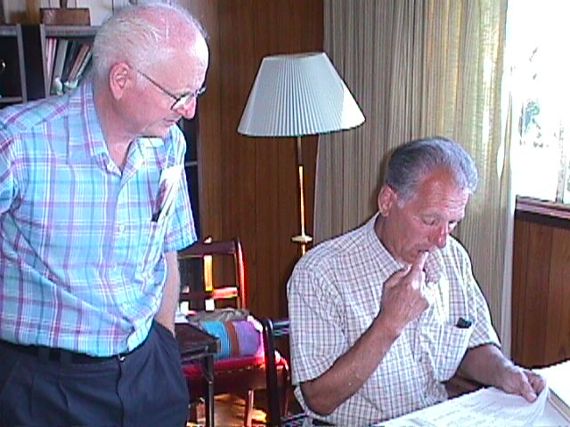 Bob Cave with Cy Battistoni